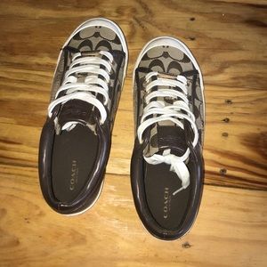 Brown coach shoes size 7